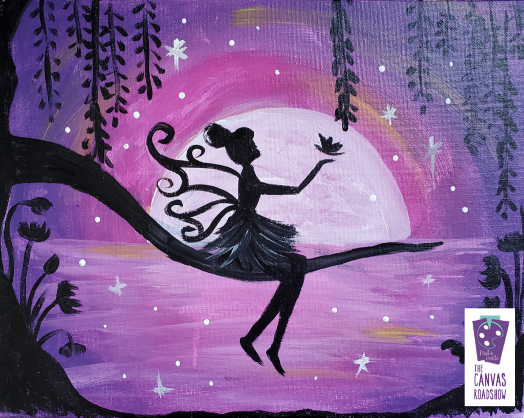 Fairy Friendship Canvas Night Light Kids 