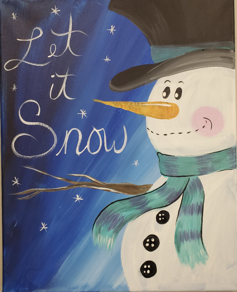 Let Is Snow Painting – The Canvas Roadshow