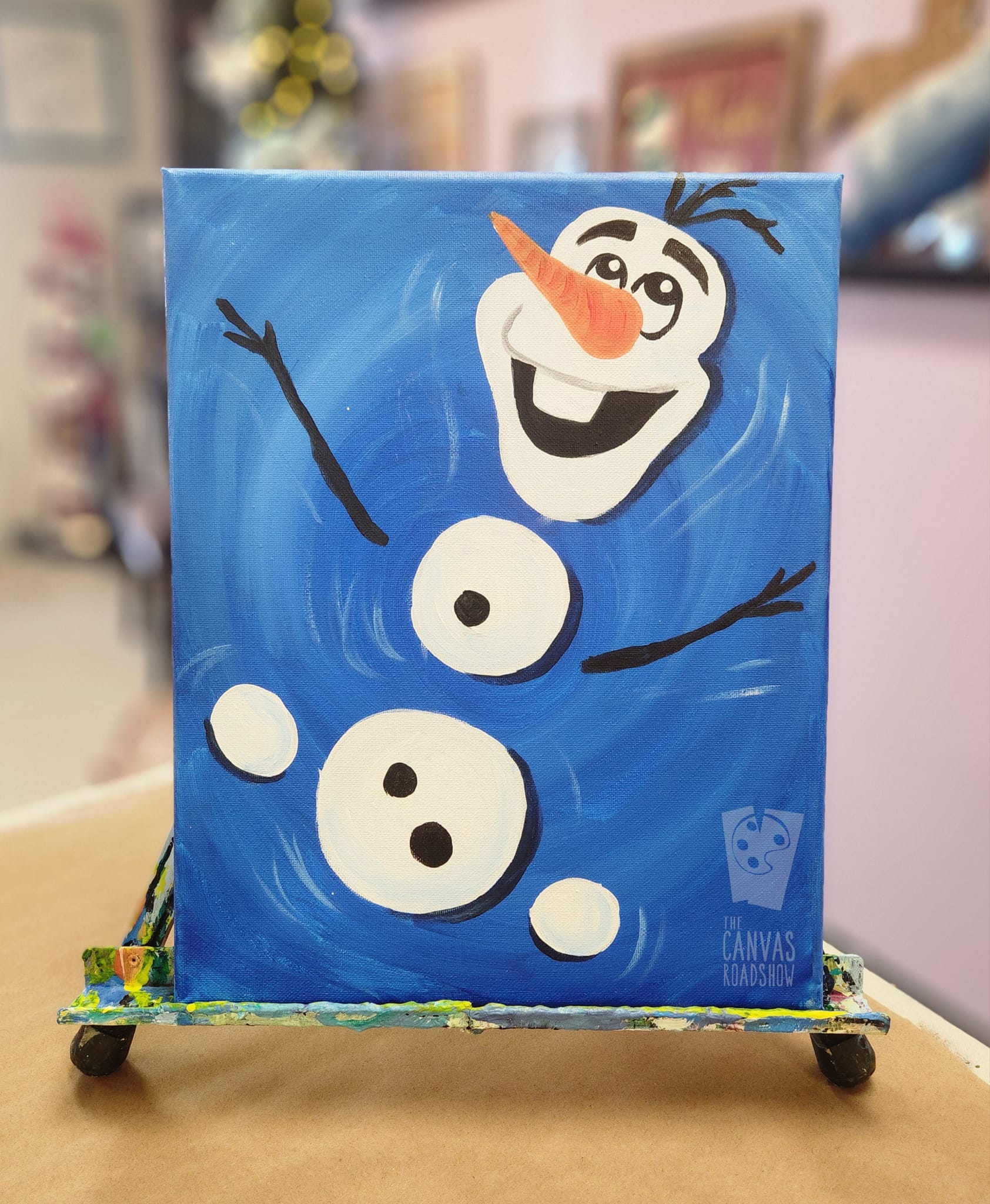 Kids Canvas painting w/ glow in the dark paint! – The Canvas Roadshow
